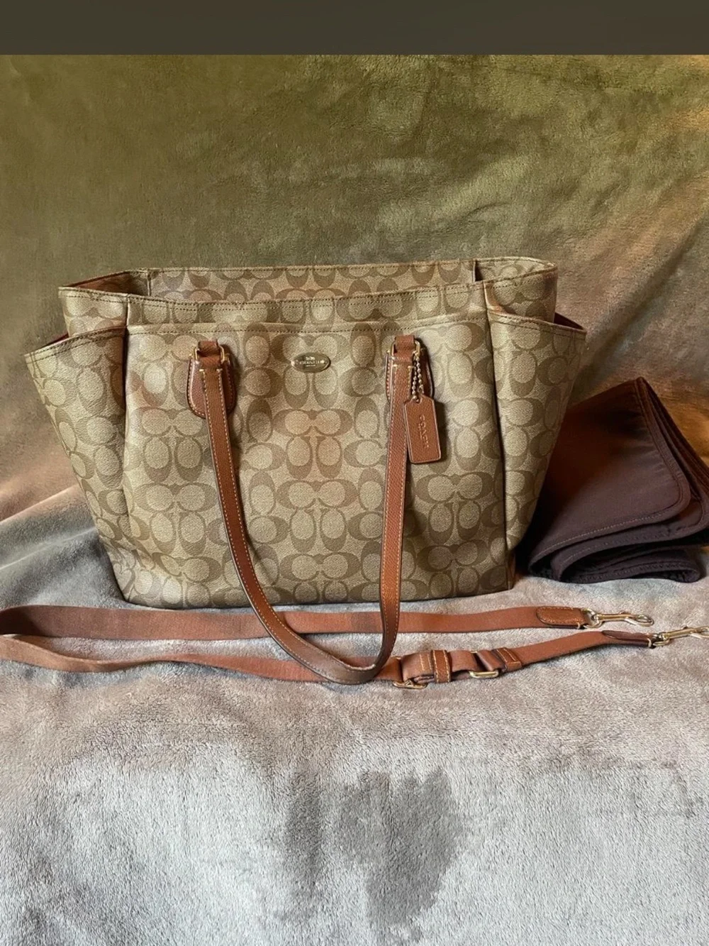 Coach Signature diaper bag